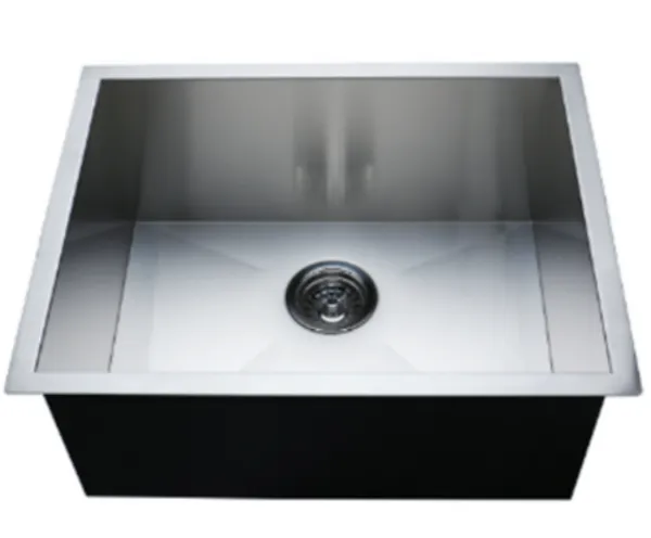 Stainless Steel Sink 23x18 Zero Radius Single Bowl 18g SKU_ ZS-2318