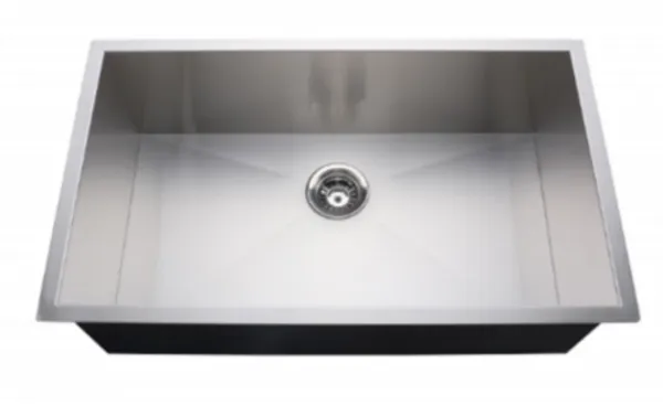 Stainless Steel Sink 32x18 Zero Radius Single Bowl 18g SKU_ CRSS3218ZR18G