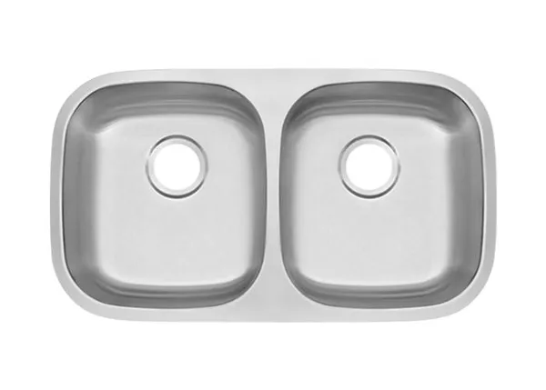 Stainless Steel Sink 50x50 5 inch Double Bowl ADA 18g SKU_ CRSS5050ADA18G